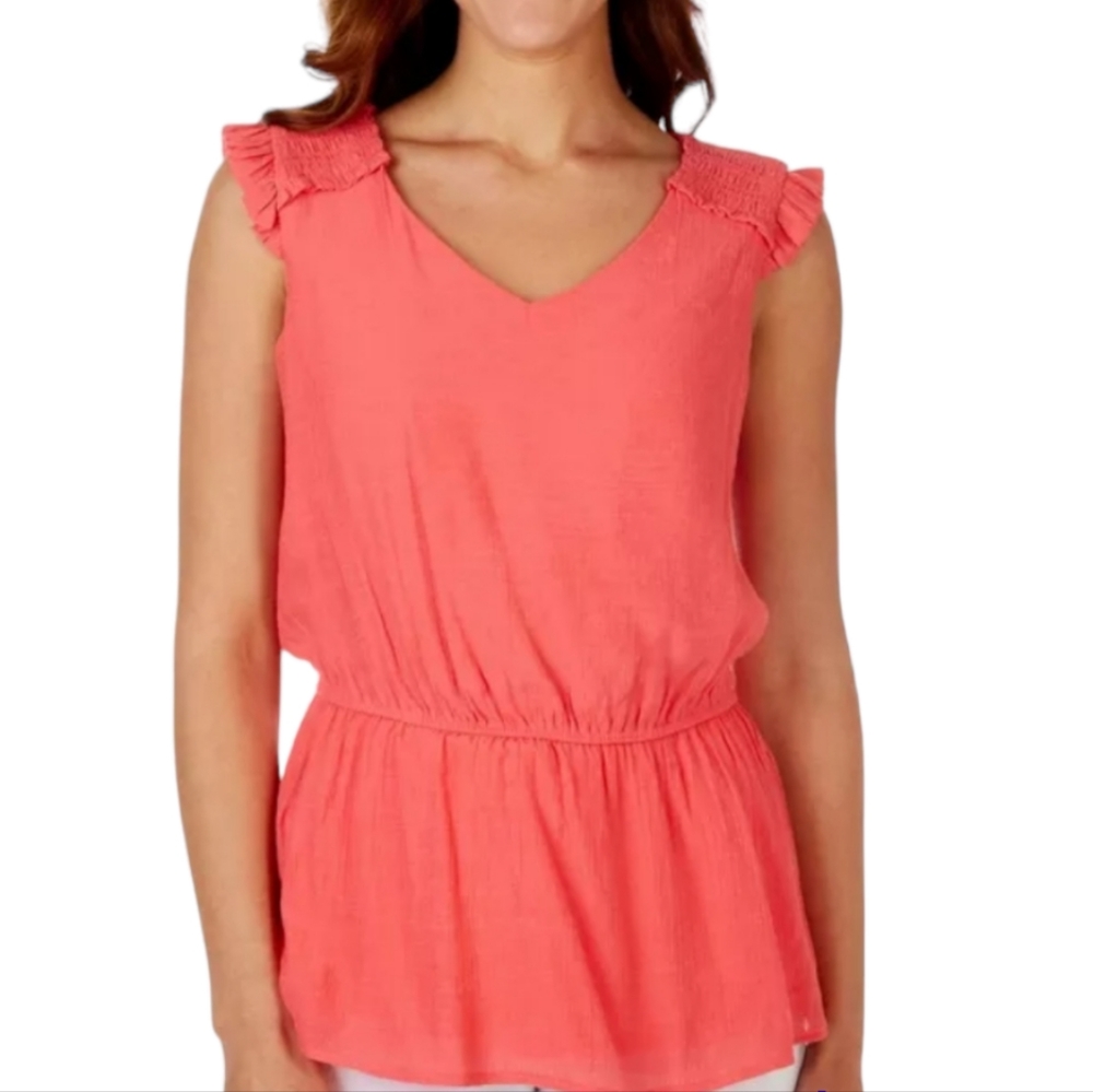HARPER 241 Women's Solid Gauze Sleeveless Top